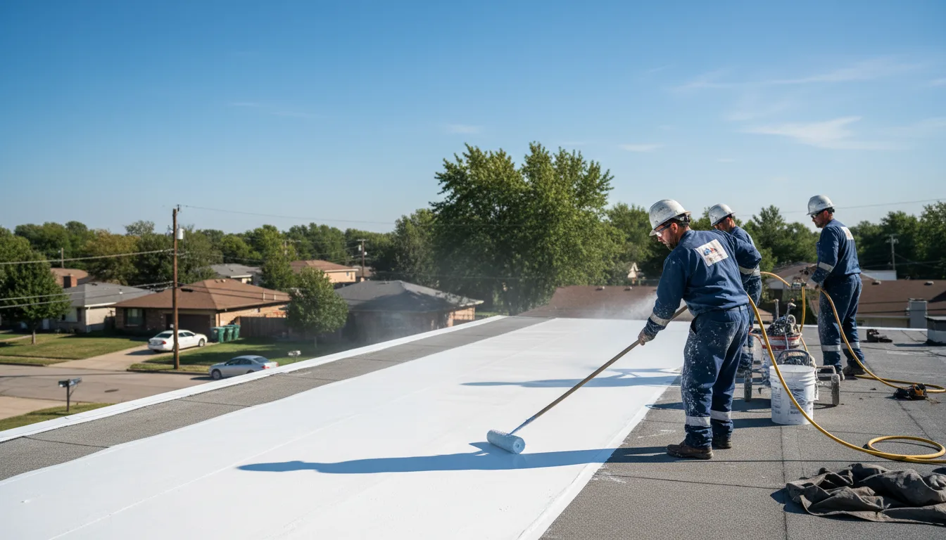 Commercial roof coating in Palm, PA near me